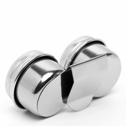 Studio Essentials : Double Artist Dipper and Lid : 2x1.5in Diameter (Apx.5x4cm) : Clips On To Palette