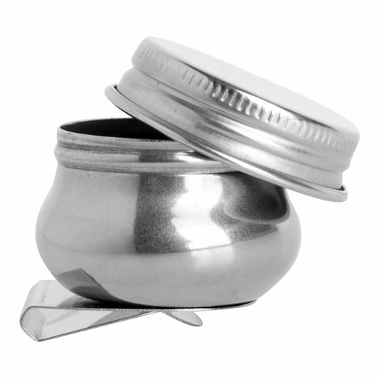 Studio Essentials : Single Artist Dipper and Lid : 1.5in Diameter (Apx.4cm) : Clips On To Palette