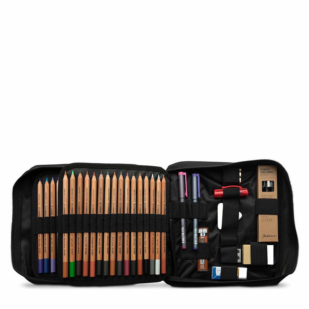 Arta : Black Pencil Case : Holds up to 115 Standard Pencils