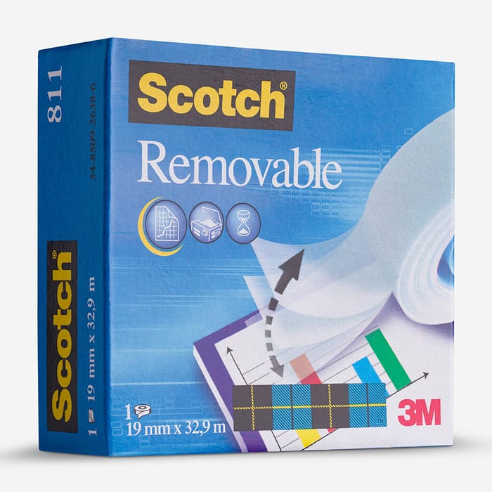 3M Magic Tape Removable 19mm x 33m