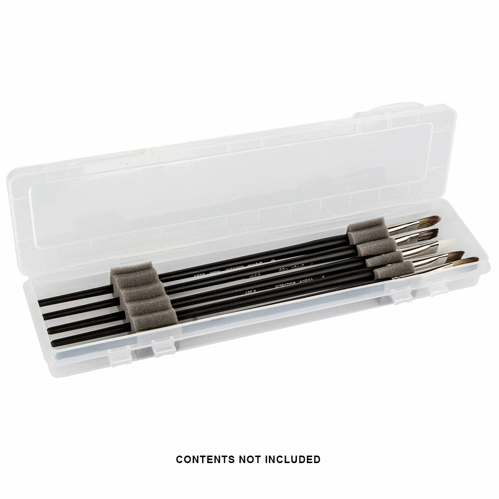 Studio Essentials : Plastic Brush Box : 33.5x8cm (Apx.13x3in)