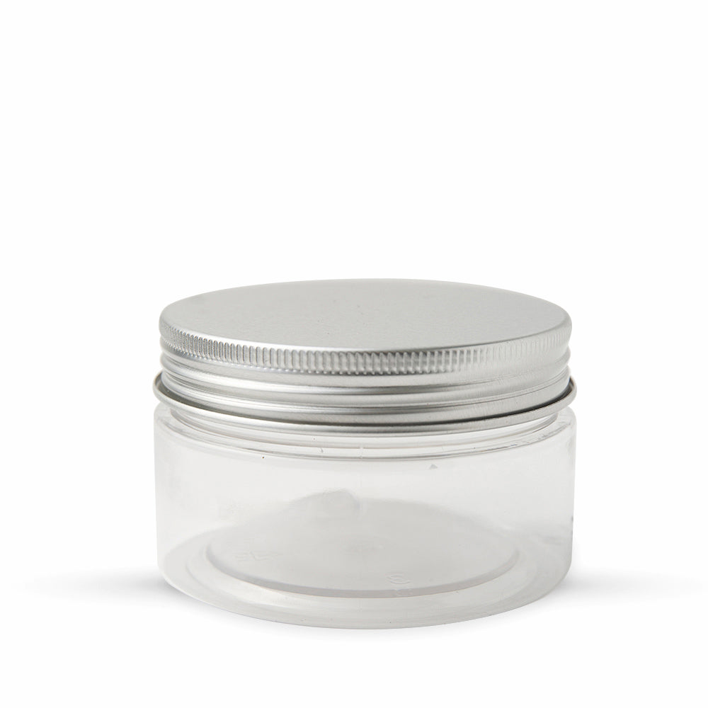 Studio Essentials : Empty Aluminium Screw Top Plastic Jar : 100ml
