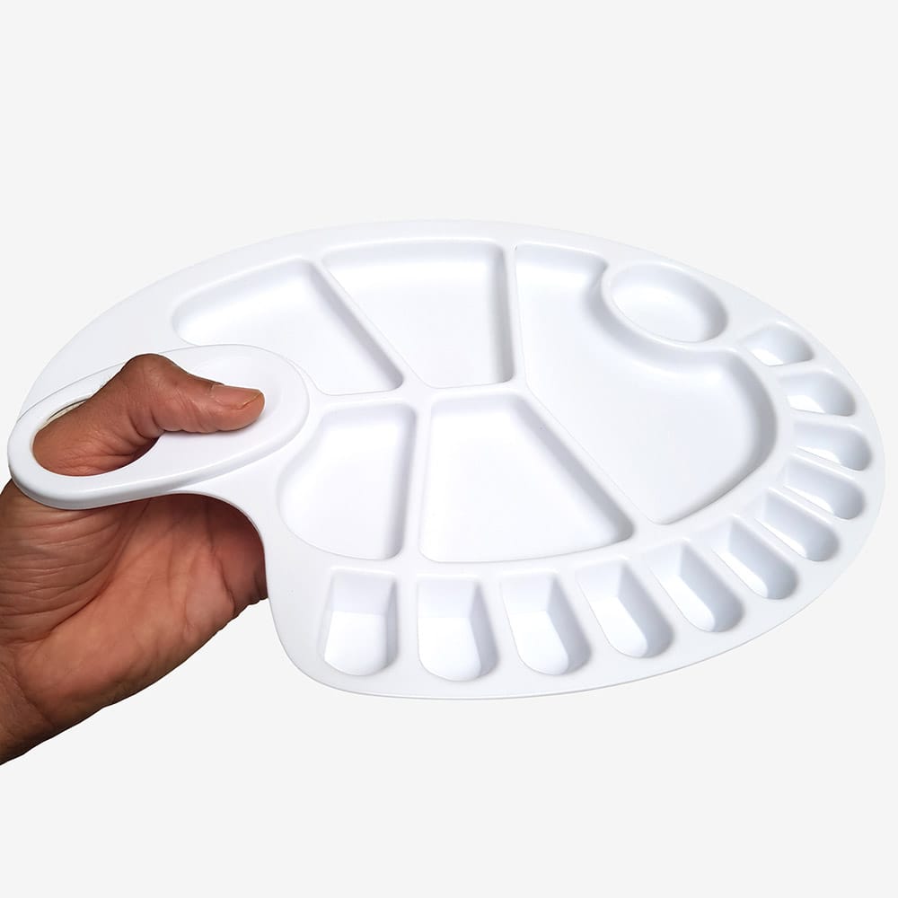 Zieler : Plastic Paint Palette : 17 Well : Oval