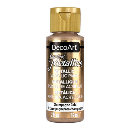 Deco Art : Dazzling Metallics : Metallic Acrylic Paint : 59ml (2oz)
