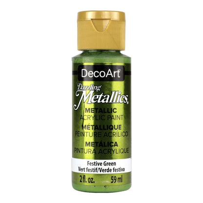Deco Art : Dazzling Metallics : Metallic Acrylic Paint : 59ml (2oz)