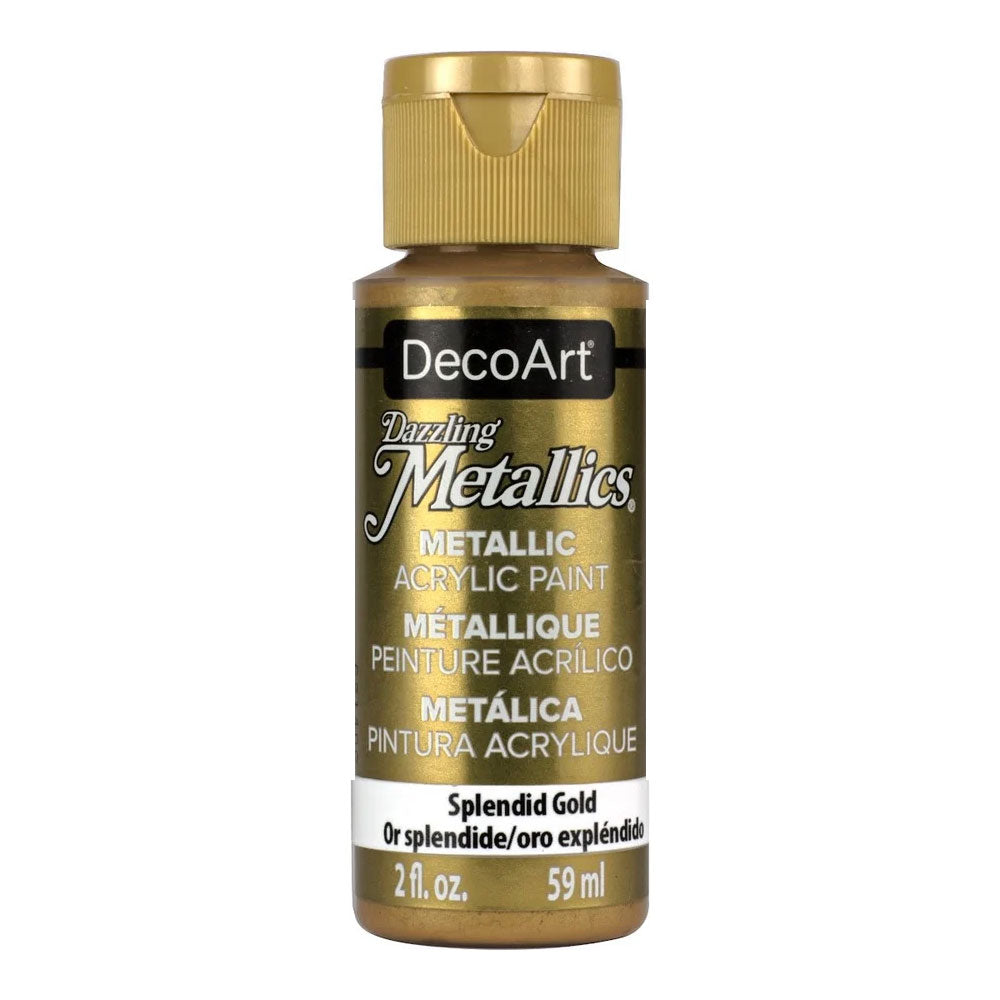 Deco Art : Dazzling Metallics : Metallic Acrylic Paint : 59ml (2oz)