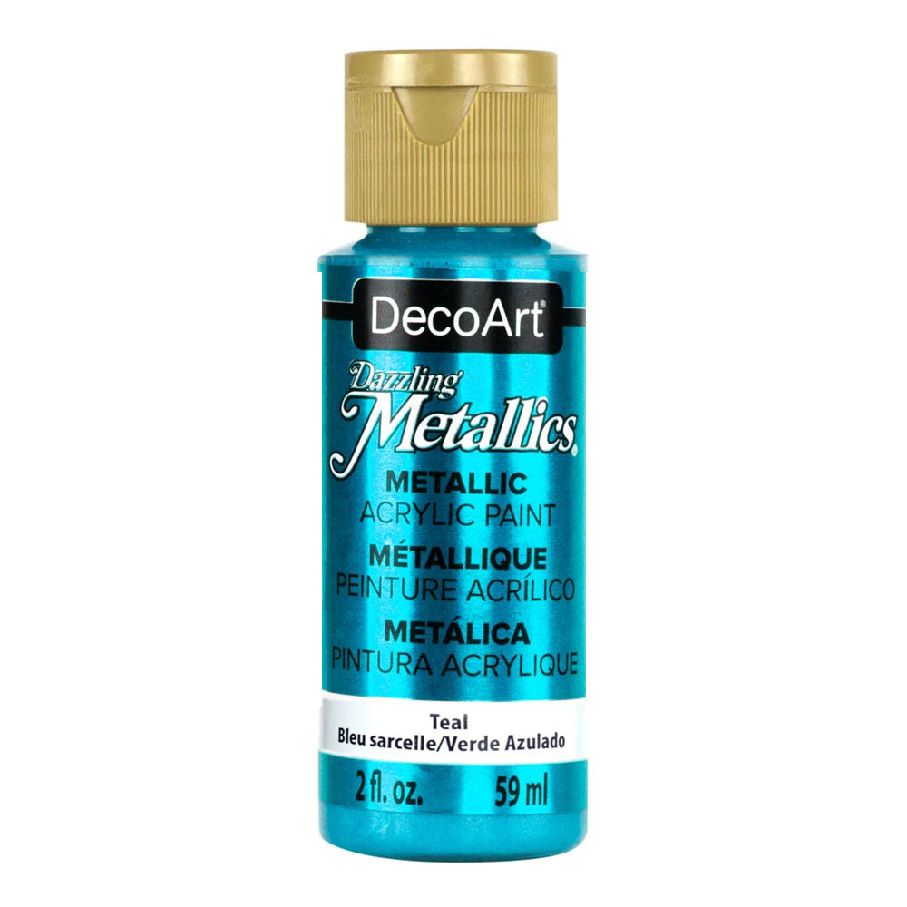 Deco Art : Dazzling Metallics : Metallic Acrylic Paint : 59ml (2oz)