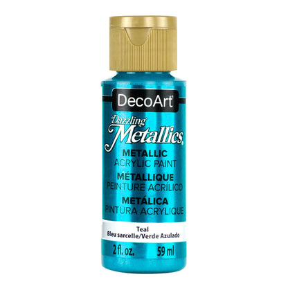 Deco Art : Dazzling Metallics : Metallic Acrylic Paint : 59ml (2oz)