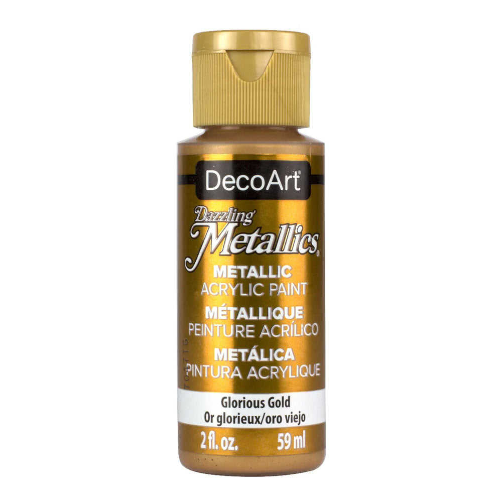 Deco Art : Dazzling Metallics : Metallic Acrylic Paint : 59ml (2oz)