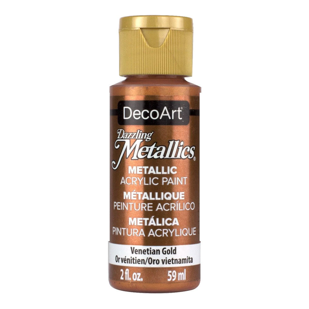 Deco Art : Dazzling Metallics : Metallic Acrylic Paint : 59ml (2oz)