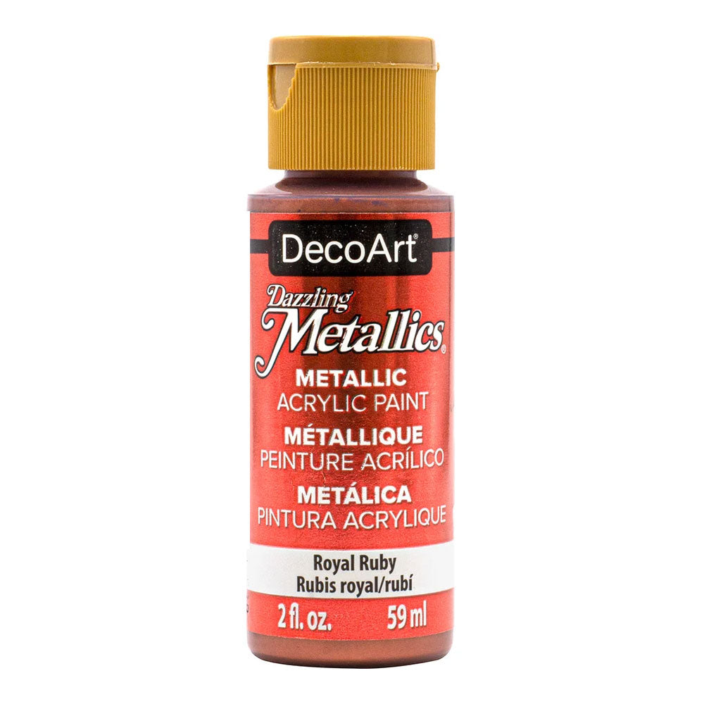 Deco Art : Dazzling Metallics : Metallic Acrylic Paint : 59ml (2oz)