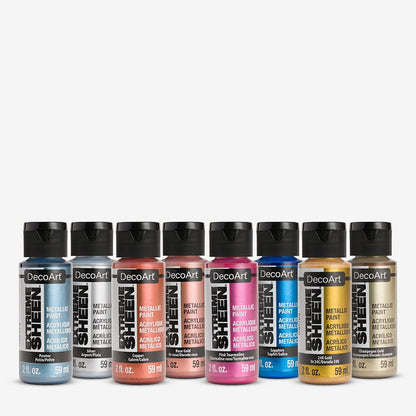 Deco Art : Extreme Sheen : Metallic Acrylic Paint : 59ml : Set of 6