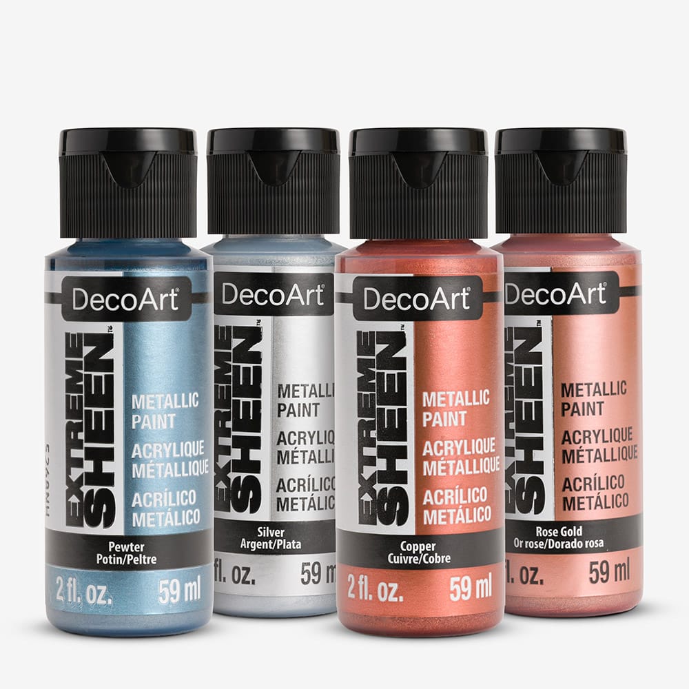 Deco Art : Extreme Sheen : Metallic Acrylic Paint : 59ml : Set of 6