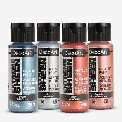 Deco Art : Extreme Sheen : Metallic Acrylic Paint : 59ml : Set of 6
