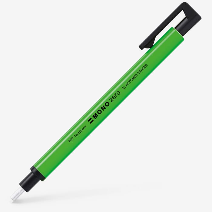 Tombow : Mono Zero Eraser Pen : 2.3mm Round Tip : Neon Green