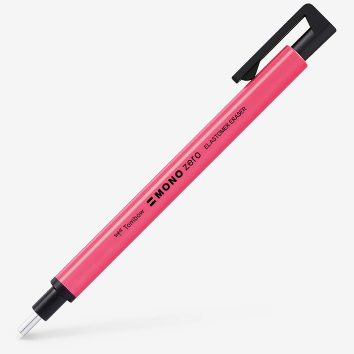 Tombow : Mono Zero Eraser Pen : 2.3mm Round Tip : Neon Pink