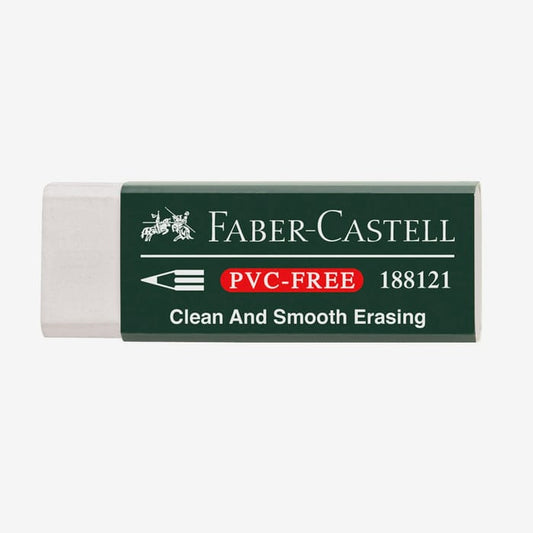 Faber-Castell : White Vinyl Eraser with Sleeve