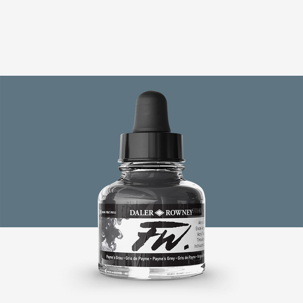 Daler-Rowney FW Artists' Ink Individual Colours - 29.5ml Bottles