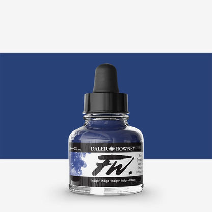 Daler-Rowney FW Artists' Ink Individual Colours - 29.5ml Bottles