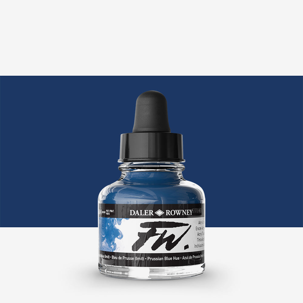 Daler-Rowney FW Artists' Ink Individual Colours - 29.5ml Bottles