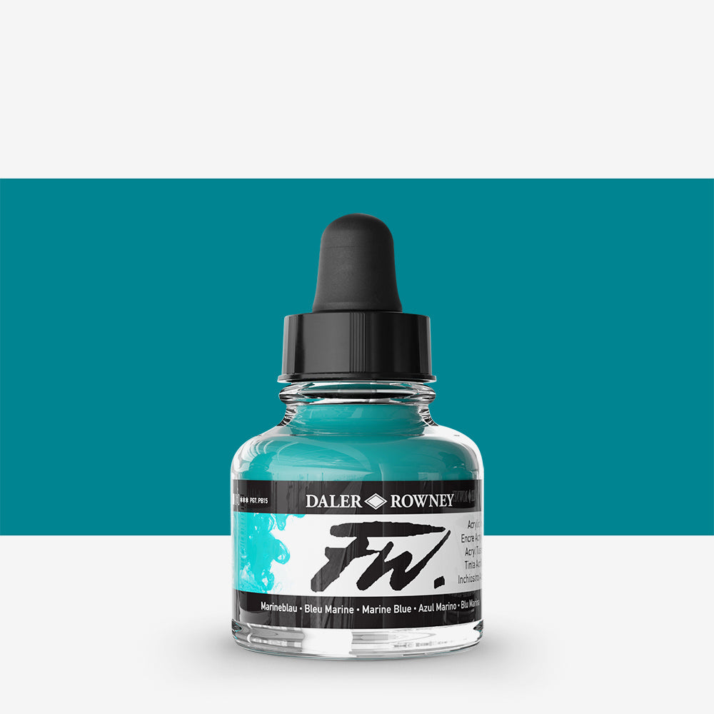 Daler-Rowney FW Artists' Ink Individual Colours - 29.5ml Bottles