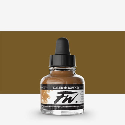 Daler-Rowney FW Artists' Ink Individual Colours - 29.5ml Bottles