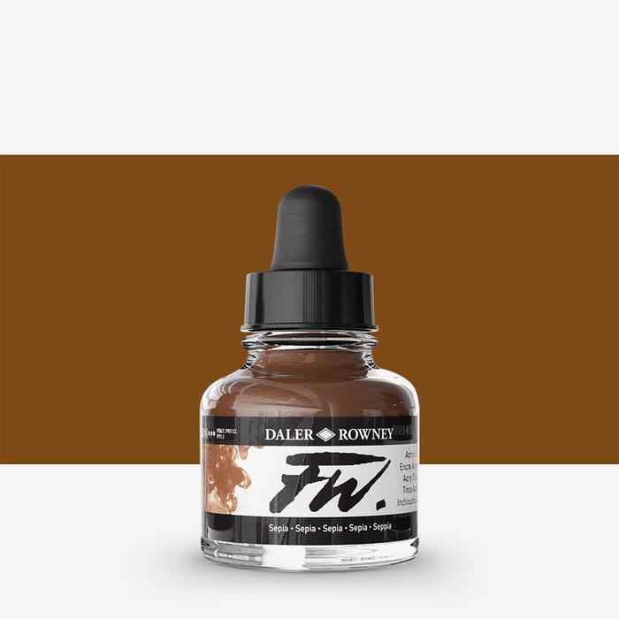 Daler-Rowney FW Artists' Ink Individual Colours - 29.5ml Bottles