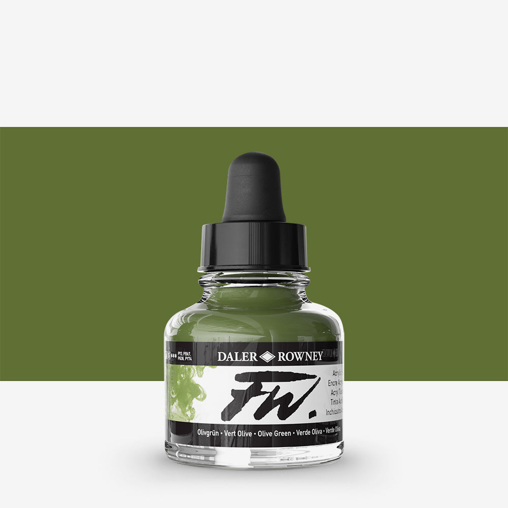 Daler-Rowney FW Artists' Ink Individual Colours - 29.5ml Bottles