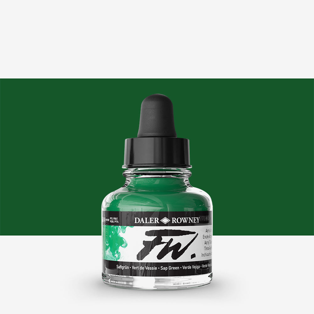 Daler-Rowney FW Artists' Ink Individual Colours - 29.5ml Bottles