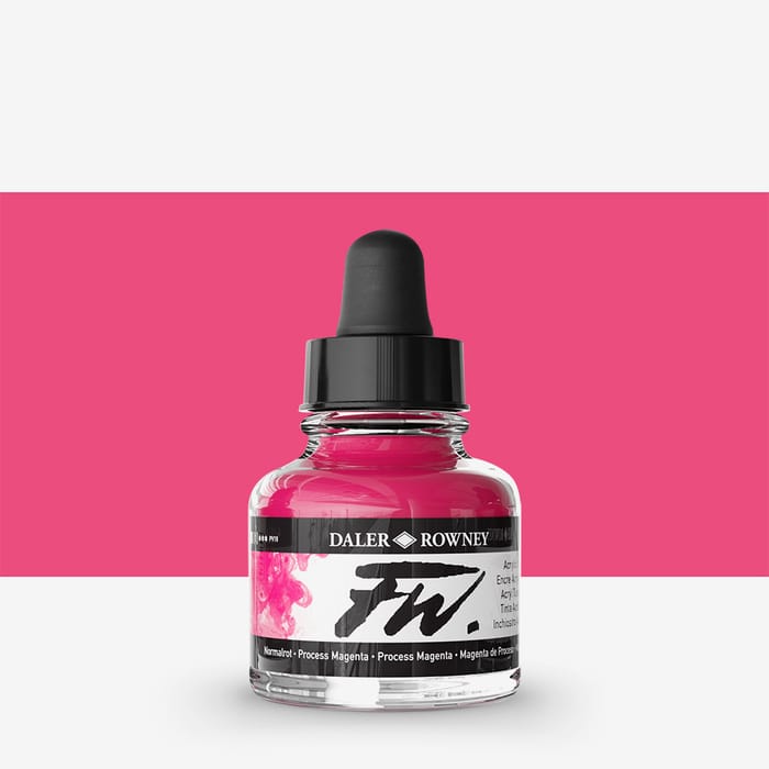 Daler-Rowney FW Artists' Ink Individual Colours - 29.5ml Bottles
