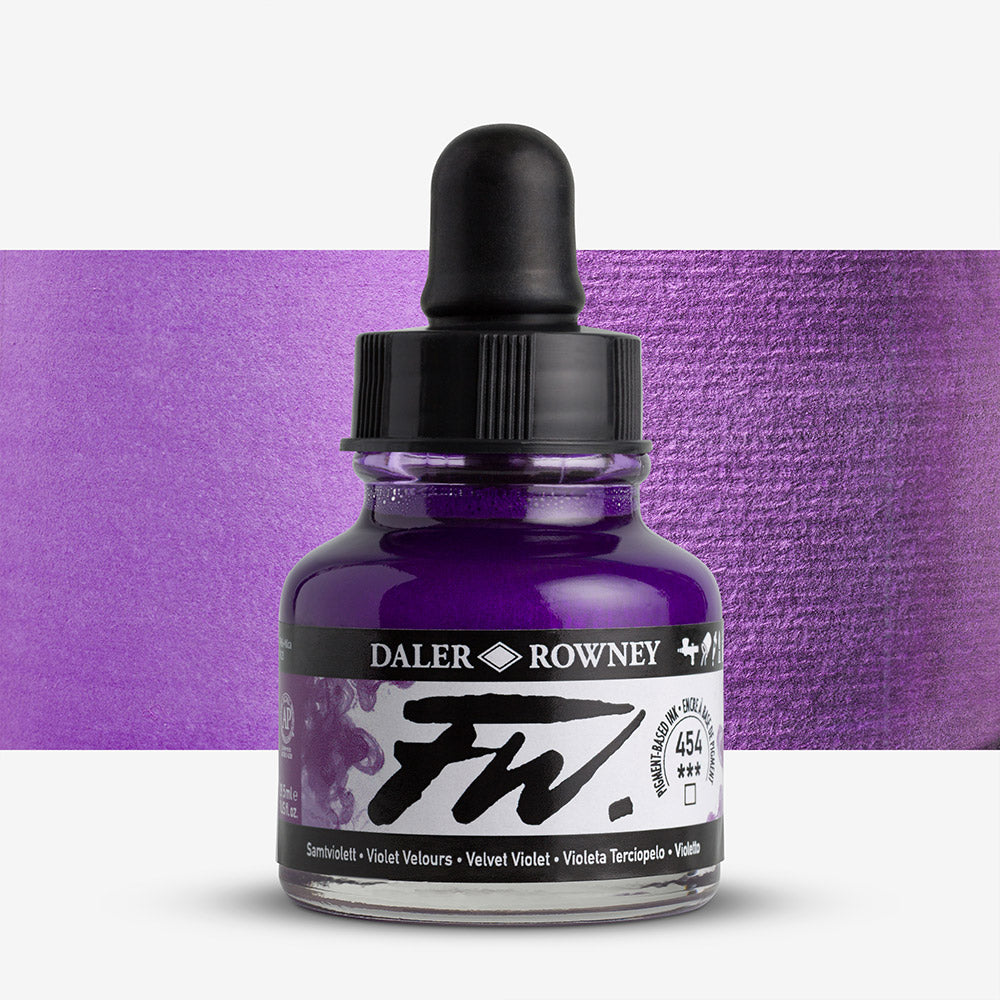 Daler-Rowney FW Artists' Ink Individual Colours - 29.5ml Bottles