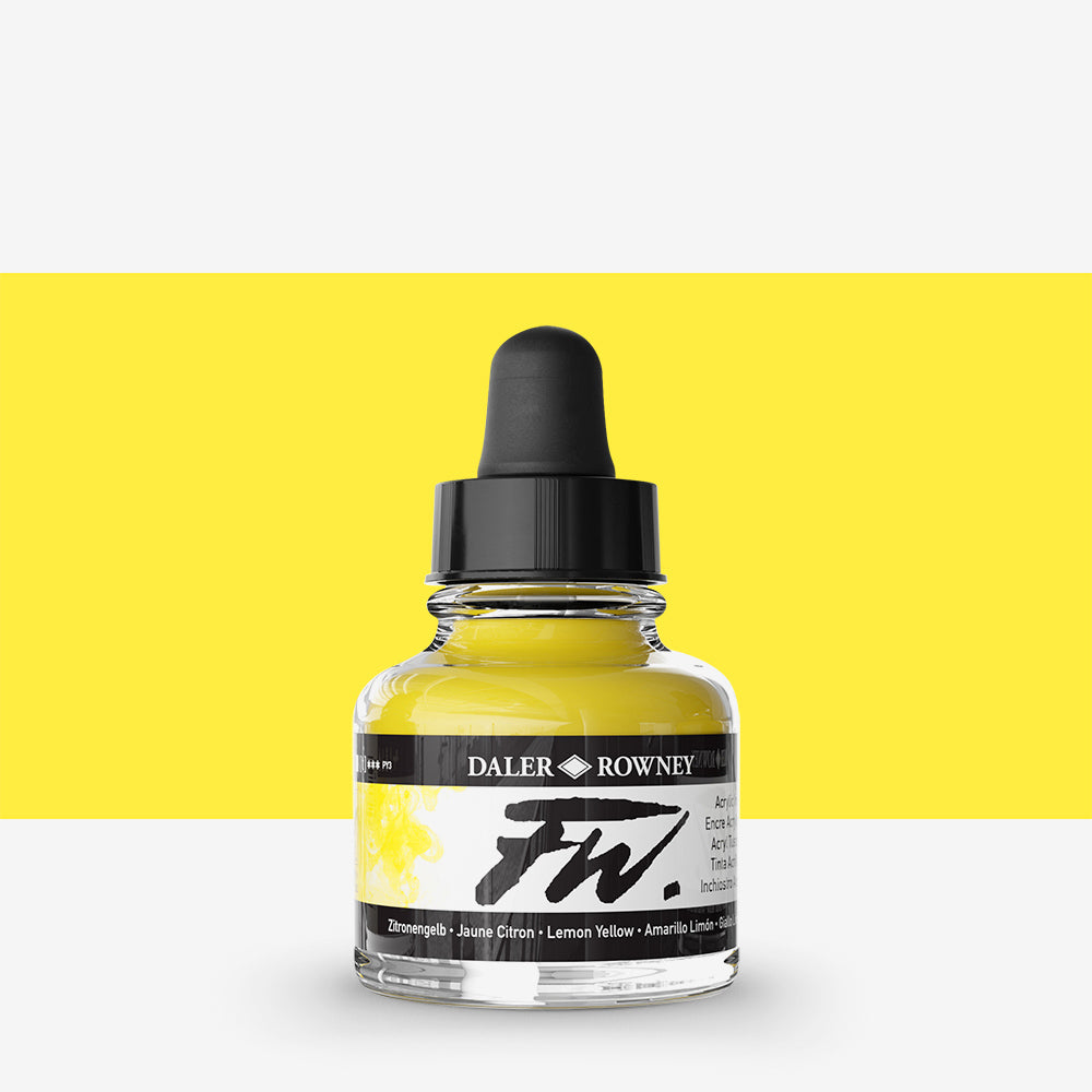 Daler-Rowney FW Artists' Ink Individual Colours - 29.5ml Bottles