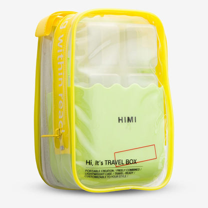 HIMI : Empty Travel Box : 4-in-1 : Compatible With HIMI Jelly Gouache : Portable Bag : Apple Green
