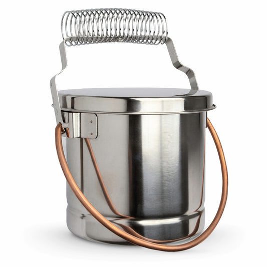 Studio Essentials : Large Brush Washer Metal Deluxe : 15cm Diameter (Apx.6in) (Loose Lid)