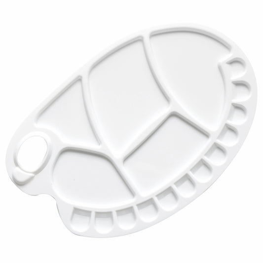 Studio Essentials : Large Kidney Plastic Palette : 9.5x13.75in (Apx.24x35cm)