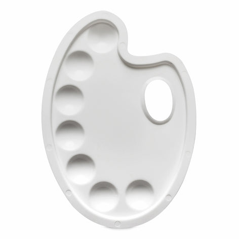 Studio Essentials : Kidney Plastic Palette : 9x6.5in (Apx.23x17cm)