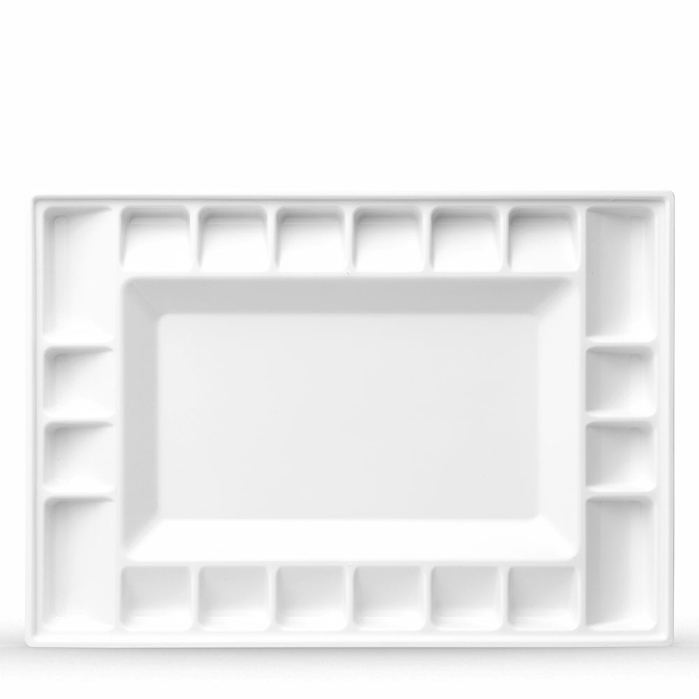 Studio Essentials : Airtight Plastic Palette : 25x35cm (Apx.10x14in) : 20 Wells