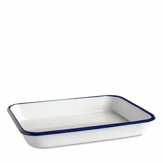 Studio Essentials : Enamel Butcher Tray : 3.5x18x24cm (Apx.1x7x9in)