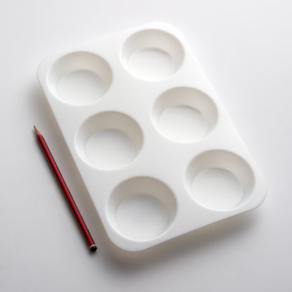 Studio Essentials : Plastic Palette : 6 Deep Wells