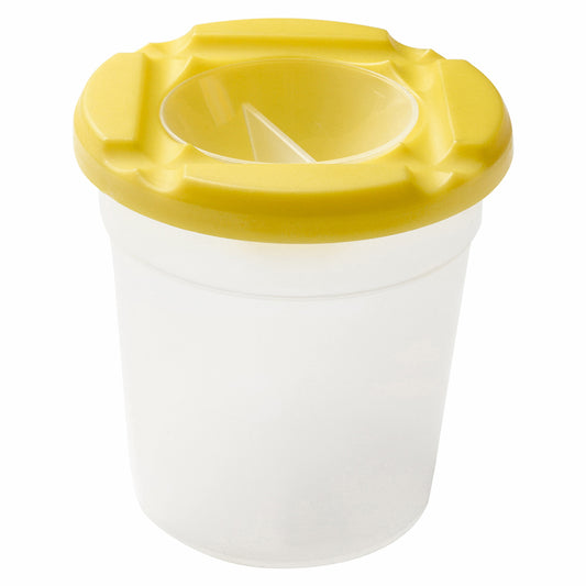 Studio Essentials : Water Pot With No-Spill Lid : 3in Diameter : Assorted Colours