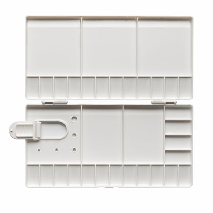 Studio Essentials : Large Folding Plastic Palette : 10x4in (Apx.25x10cm)