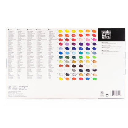 Liquitex : Basics : Acrylic Paint : 22ml : Set of 72