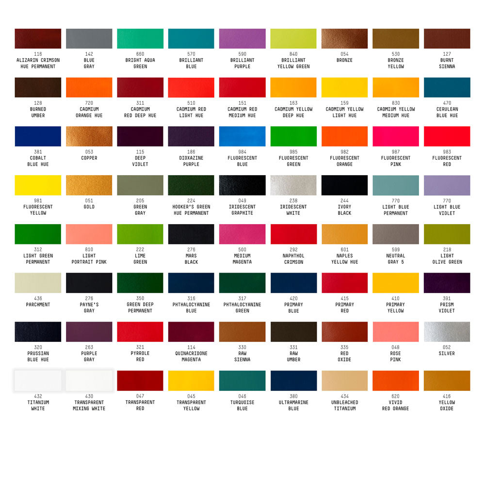 Liquitex : Basics : Acrylic Paint : 22ml : Set of 72