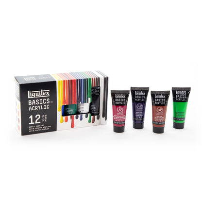 Liquitex : Basics : Acrylic Paint : 22ml : V2 : Set of 12
