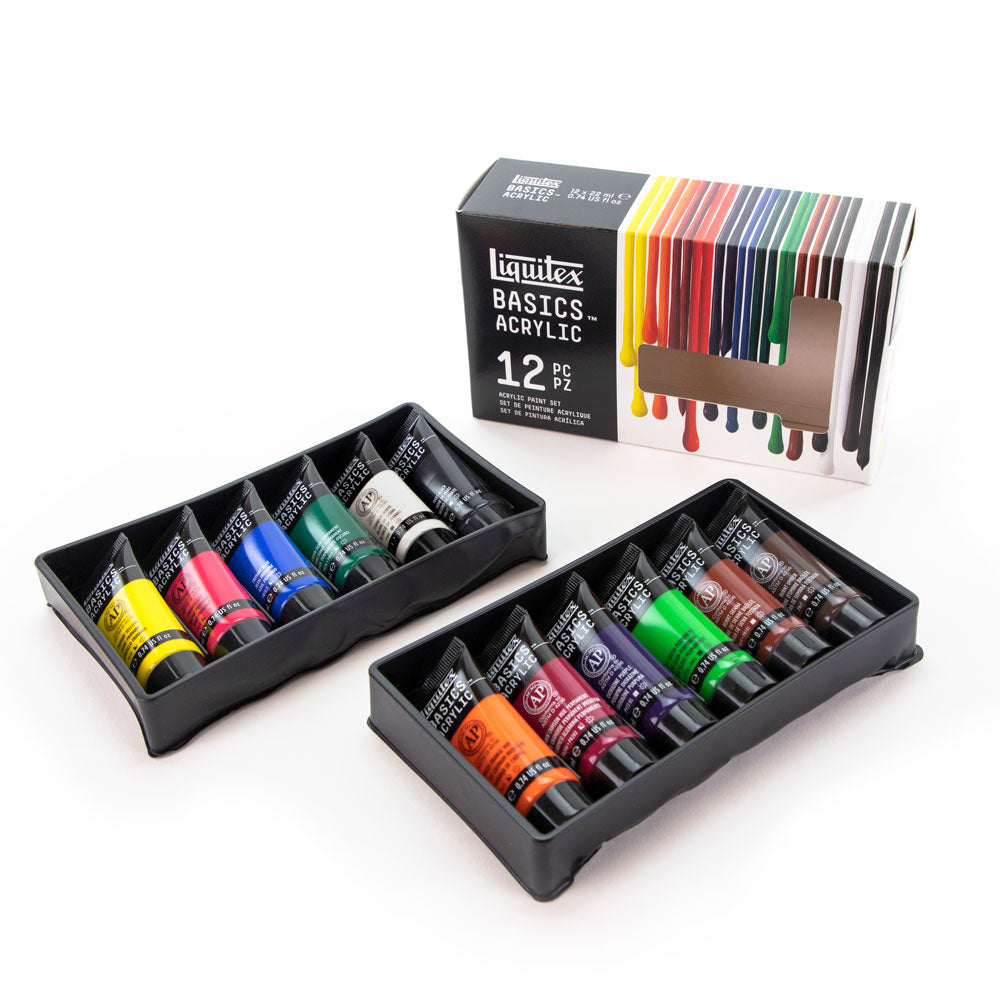 Liquitex : Basics : Acrylic Paint : 22ml : V2 : Set of 12