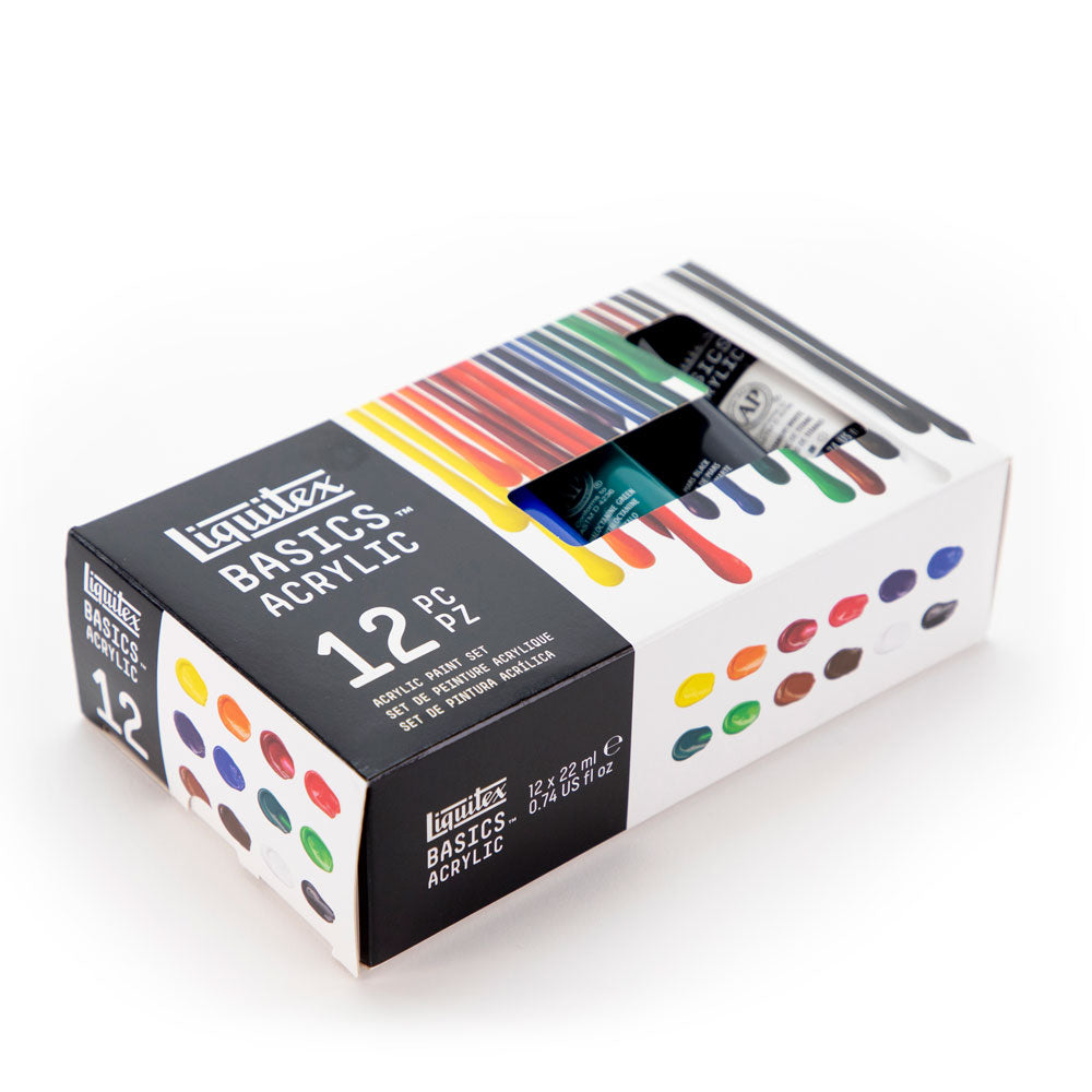 Liquitex : Basics : Acrylic Paint : 22ml : V2 : Set of 12