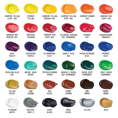 Liquitex : Basics : Acrylic Paint : 22ml : Set of 36
