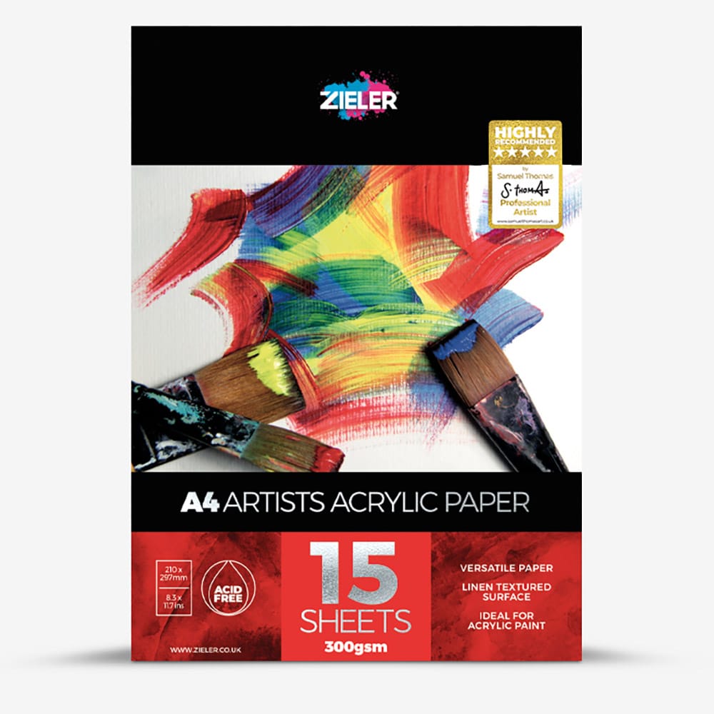 Zieler : Artists Acrylic Complete Paint Set : Set of 30