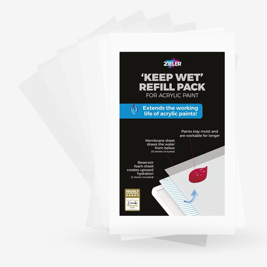Zieler : Acrylic : Stay Wet Palette : Refill Pack