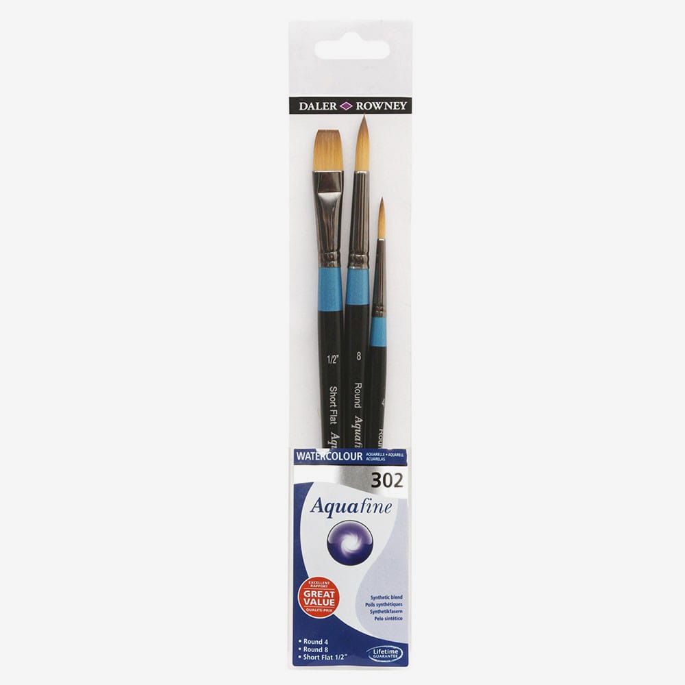 Daler-Rowney : Aquafine Watercolour Brush : Wallet Set : 302